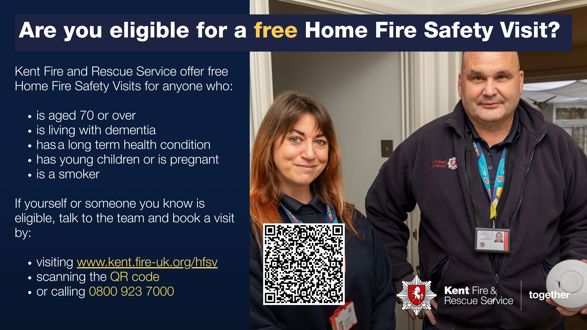 Free home safety visit advert