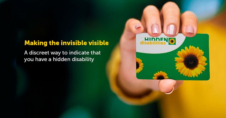 Makin the invisible visible. A discreet way to indicate that you have a hidden disability.